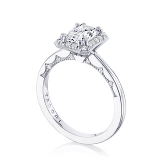 Coastal Crescent Solitaire Engagement Ring P101