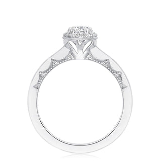 Coastal Crescent Solitaire Engagement Ring P101