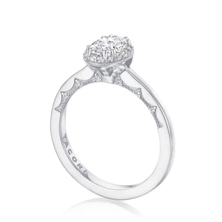 Coastal Crescent Solitaire Engagement Ring P101