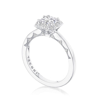 Coastal Crescent Solitaire Engagement Ring P101