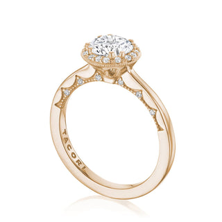 Coastal Crescent Solitaire Engagement Ring P101