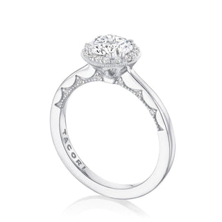 Coastal Crescent Solitaire Engagement Ring P101