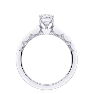 Coastal Crescent Solitaire Engagement Ring P102