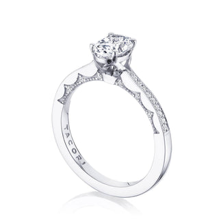 Coastal Crescent Solitaire Engagement Ring P102