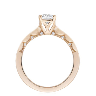 Coastal Crescent Solitaire Engagement Ring P102