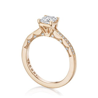 Coastal Crescent Solitaire Engagement Ring P102