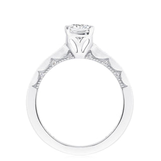 Coastal Crescent Solitaire Engagement Ring P102