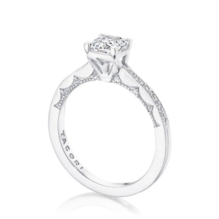 Coastal Crescent Solitaire Engagement Ring P102