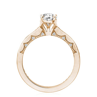 Coastal Crescent Solitaire Engagement Ring P102