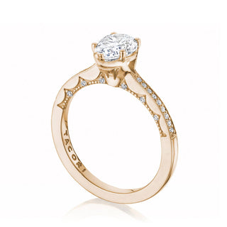 Coastal Crescent Solitaire Engagement Ring P102