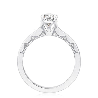 Coastal Crescent Solitaire Engagement Ring P102