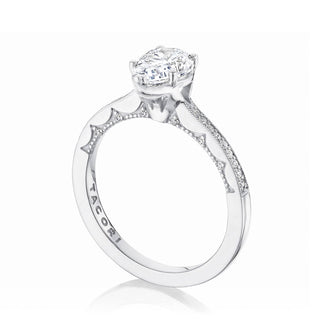 Coastal Crescent Solitaire Engagement Ring P102