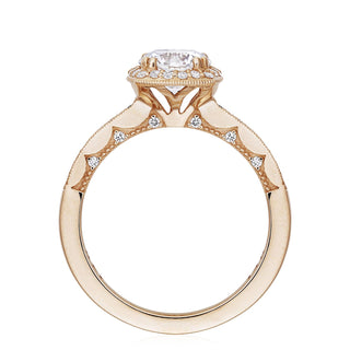 Coastal Crescent Solitaire Engagement Ring P103