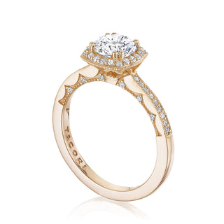 Coastal Crescent Solitaire Engagement Ring P103