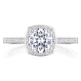 Coastal Crescent Solitaire Engagement Ring P103