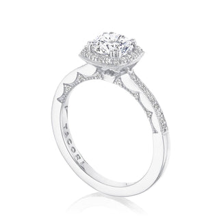 Coastal Crescent Solitaire Engagement Ring P103