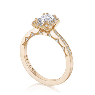 Coastal Crescent Solitaire Engagement Ring P103