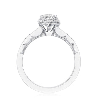 Coastal Crescent Solitaire Engagement Ring P103