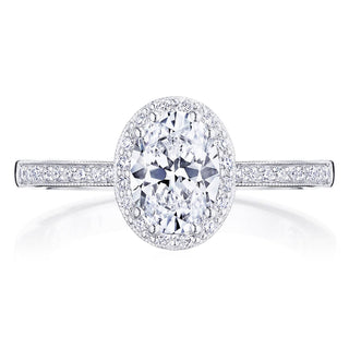 Coastal Crescent Solitaire Engagement Ring P103