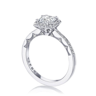 Coastal Crescent Solitaire Engagement Ring P103