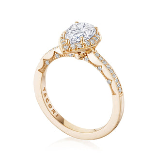 Coastal Crescent Solitaire Engagement Ring P103