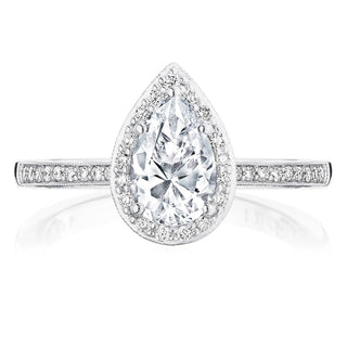 Coastal Crescent Solitaire Engagement Ring P103