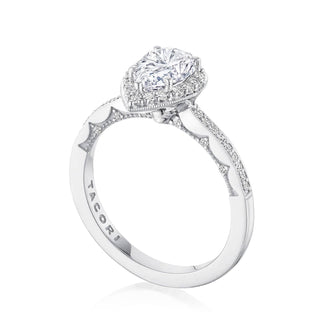 Coastal Crescent Solitaire Engagement Ring P103