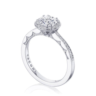 Coastal Crescent Solitaire Engagement Ring P103