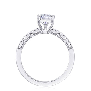 Coastal Crescent Solitaire Engagement Ring P104