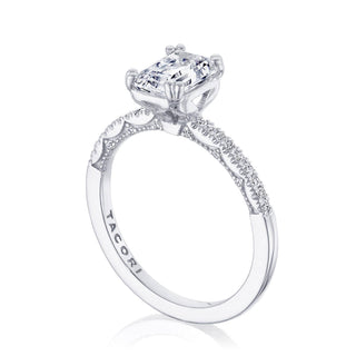 Coastal Crescent Solitaire Engagement Ring P104