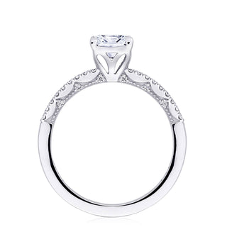 Coastal Crescent Solitaire Engagement Ring P104