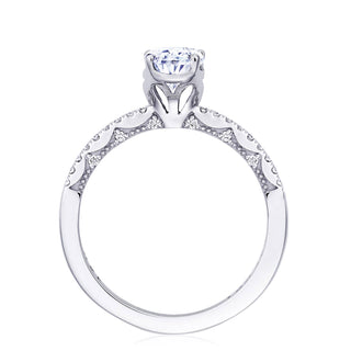 Coastal Crescent Solitaire Engagement Ring P104