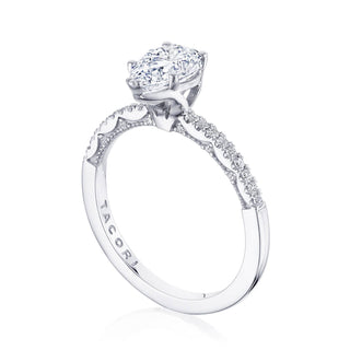 Coastal Crescent Solitaire Engagement Ring P104