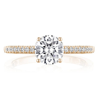 Coastal Crescent Solitaire Engagement Ring P104