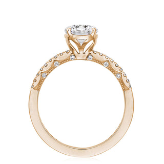 Coastal Crescent Solitaire Engagement Ring P104