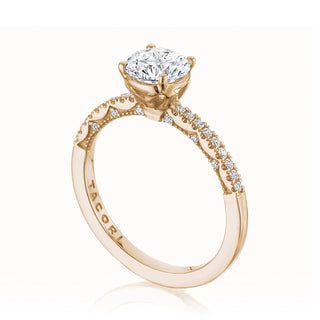 Coastal Crescent Solitaire Engagement Ring P104