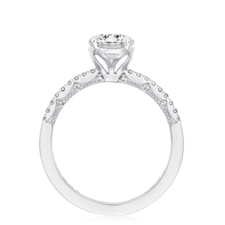 Coastal Crescent Solitaire Engagement Ring P104