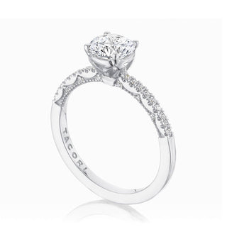 Coastal Crescent Solitaire Engagement Ring P104