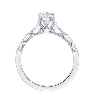 Coastal Crescent Solitaire Engagement Ring P105