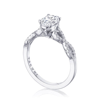 Coastal Crescent Solitaire Engagement Ring P105