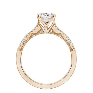 Coastal Crescent Solitaire Engagement Ring P105