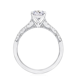 Coastal Crescent Solitaire Engagement Ring P105