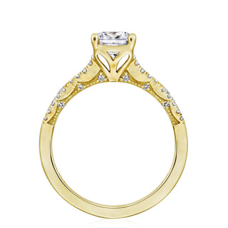 Coastal Crescent Solitaire Engagement Ring P105