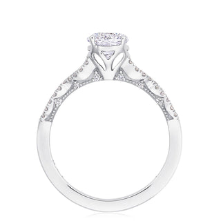 Coastal Crescent Solitaire Engagement Ring P105