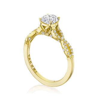 Coastal Crescent Solitaire Engagement Ring P105