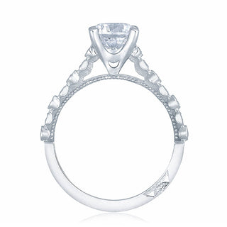 Sculpted Crescent Solitaire Engagement Ring 201-2RD