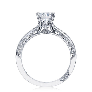 Reverse Crescent Solitaire Engagement Ring 2616RD65