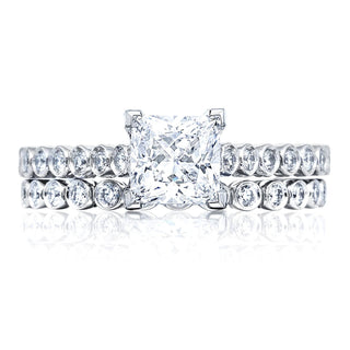 Sculpted Crescent Solitaire Engagement Ring 200-2PR