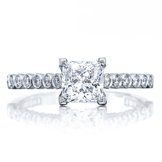 Sculpted Crescent Solitaire Engagement Ring 200-2PR